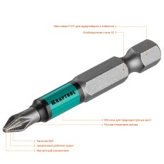 KRAFTOOL Optimum PZ1, 50 мм, 10 шт, биты (26124-1-50-10)