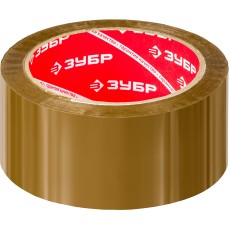ЗУБР 48 мм, 60 м, 50 мкм, коричневая, упаковочная клейкая лента (12033-50)