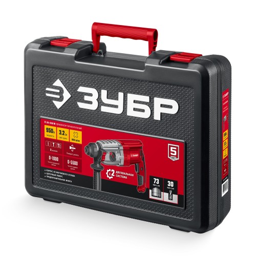 ЗУБР 30 мм, 950 Вт, перфоратор SDS Plus, мет. корпус (П-30-950 М) ЗУБР 30 мм, 950 Вт, перфоратор SDS Plus, мет. корпус (П-30-950 М)