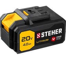 STEHER V1, 20 В, 4.0 А·ч, аккумуляторная батарея (V1-20-4)