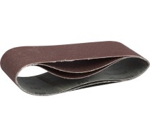 ЗУБР 75х533 мм, P80, лента шлифовальная МАСТЕР, для ЛШМ, 3 шт.