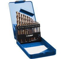 ЗУБР Кобальт, 13 шт, (1.5-6.5 мм), сталь Р6М5К5, класс А, мет.бокс, набор сверл по металлу, Профессионал (29626-H13)