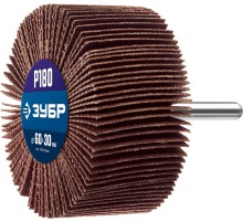 ЗУБР d 60 x 30 мм, P180, на шпильке d 6 мм, круг шлифовальный лепестковый, Профессионал (36602-180)