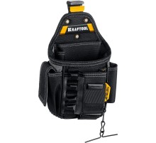 KRAFTOOL KP-13E с быстросъёмным креплением FastClip, 13 карманов и петель, 280 х 200 мм, поясная сумка (38772)