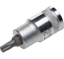 Торцовая бита-головка KRAFTOOL ″INDUSTRIE QUALITAT″, материал S2, TORX, сатинированная, 1/2″, Т40