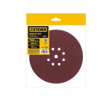 STEHER GIRAFFE 225 мм, Р180, шлифовальный круг на липучке, 9 отв., 5 шт. (35681-180)