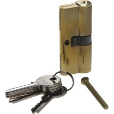 ЗУБР 70 мм, цвет латунь, 5-PIN, тип ключ-ключ, цилиндровый механизм (52101-70-1)
