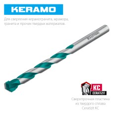 KRAFTOOL Keramo, 12 х 160 мм, тв.сплав КС, сверло по керамограниту (29175-160-12)