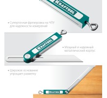 KRAFTOOL Super-BEVEL, 200 мм, профессиональная малка-угломер (34372)