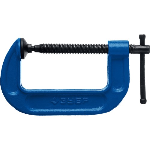 ЗУБР ПСС-100, 100 мм,чугунная струбцина тип С (G-образная), Профессионал (32245-100)