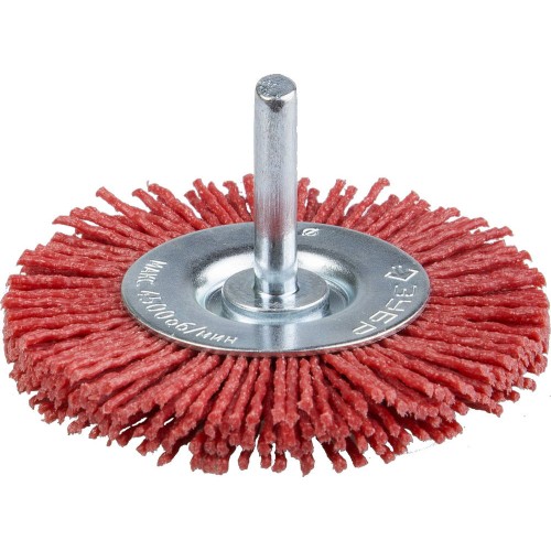 ЗУБР ″ЭКСПЕРТ″. Щетка дисковая для дрели, нейлоновая проволока с абразивным покрытием, 50мм