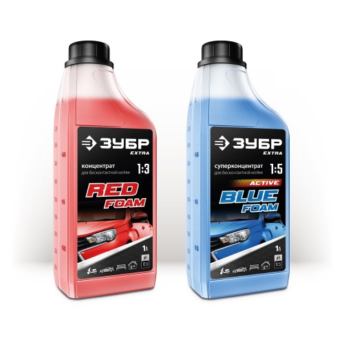 ЗУБР 1 л, шампунь для минимоек универсальный, EXTRA (70650-1)