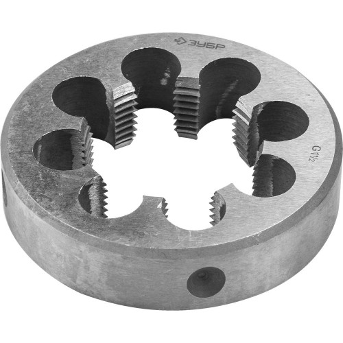ЗУБР G 1 1/2″, сталь 9ХС, Плашка трубная круглая ручная (4-28032-3/2) ЗУБР G 1 1/2″, сталь 9ХС, Плашка трубная круглая ручная (4-28032-3/2)