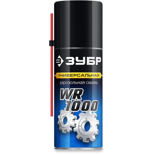 ЗУБР WR-1000 210 мл, средство для тысячи применений, Многофункциональная аэрозольная смазка, ПРОФЕССИОНАЛ (41440)