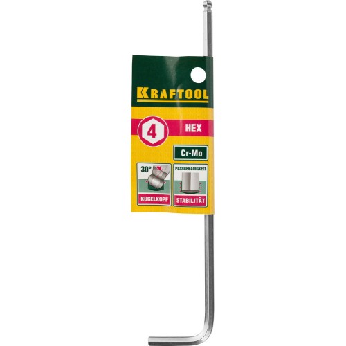 KRAFTOOL Hex 4, длинный имбусовый ключ (27437-4) KRAFTOOL Hex 4, длинный имбусовый ключ (27437-4)