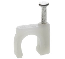 ЗУБР СД-К, 7 мм, 50 шт, круглая скоба-держатель с оцинкованным гвоздем, Профессионал (45111-07)