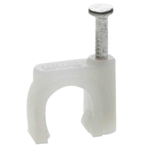 ЗУБР СД-К, 7 мм, 50 шт, круглая скоба-держатель с оцинкованным гвоздем, Профессионал (45111-07)