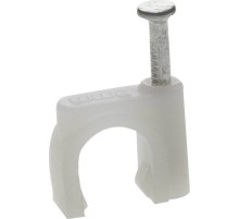 ЗУБР СД-К, 8 мм, 50 шт, круглая скоба-держатель с оцинкованным гвоздем, Профессионал (45111-08)