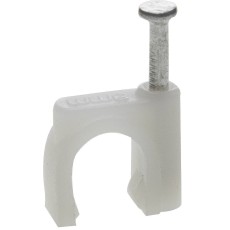 ЗУБР СД-К, 10 мм, 40 шт, круглая скоба-держатель с оцинкованным гвоздем, Профессионал (45111-10)