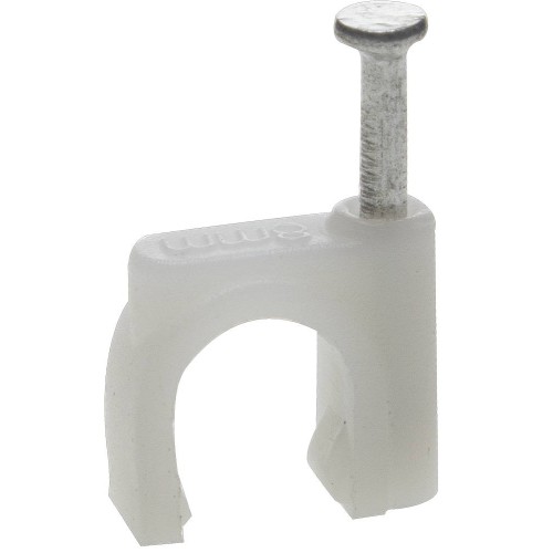 ЗУБР СД-К, 10 мм, 40 шт, круглая скоба-держатель с оцинкованным гвоздем, Профессионал (45111-10)