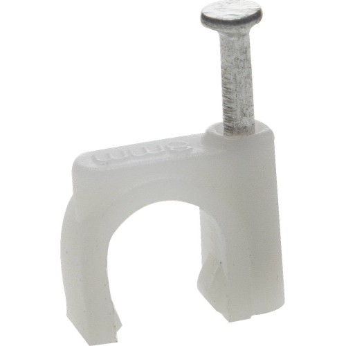 ЗУБР СД-К, 12 мм, 40 шт, круглая скоба-держатель с оцинкованным гвоздем, Профессионал (45111-12)