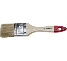 ЗУБР УНИВЕРСАЛ, 50 мм, 2″, светлая натуральная щетина, деревянная ручка, все виды ЛКМ, плоская кисть (4-01001-050)