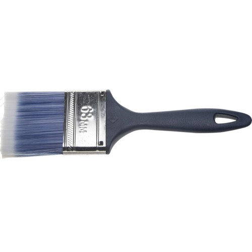 ЗУБР АКВА, КП-13, 63 мм, 2.5″, искусственная щетина, пластмассовая ручка, для высокотекучих ЛКМ, плоская кисть (4-01013-063)