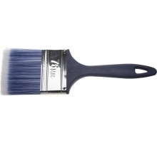 ЗУБР АКВА, КП-13, 75 мм, 3″, искусственная щетина, пластмассовая ручка, для высокотекучих ЛКМ, плоская кисть (4-01013-075)