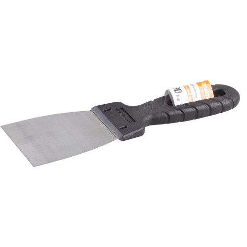 ЗУБР 80 мм, пластиковая ручка, стальной шпатель (10052-08)