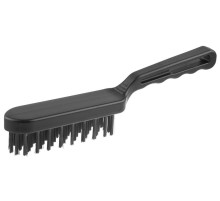 ЗУБР 5 рядов, пластмассовая рукоятка, стальная, щетка проволочная (35011-5)