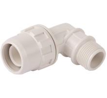 ЗУБР ШиреФит, штуцер с гайкой внешняя резьба 16 мм - 1/2″, угловая муфта (51465-16-1/2)