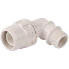 ЗУБР ШиреФит, штуцер с гайкой внешняя резьба 20 мм - 1/2″, угловая муфта (51465-20-1/2)