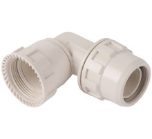 ЗУБР ШиреФит, накидная гайка - штуцер с гайкой, 20 мм, угловой переходник (51482-20)