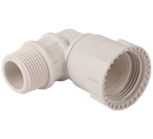 ЗУБР ШиреФит, накидная гайка - наружная резьба, 32 мм - 1″, угловой переходник (51485-32-1)