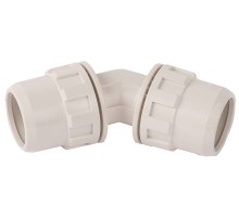 ЗУБР ШиреФит штуцер с гайкой - штуцер с гайкой 45°, 32 мм, угловой соединитель (51491-32)