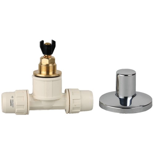 ЗУБР ШиреФит, штуцер с гайкой - кран запорный - штуцер с гайкой, 16 мм, запорный кран (51570-16)