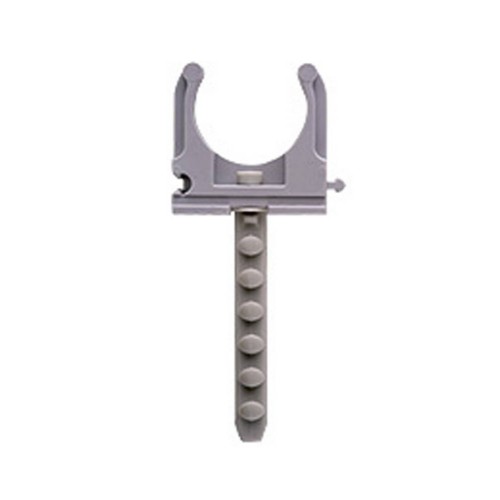 Скоба-держатель для металлопластиковых труб, в комплекте с дюбелем, 25 мм, 5 шт, ЗУБР