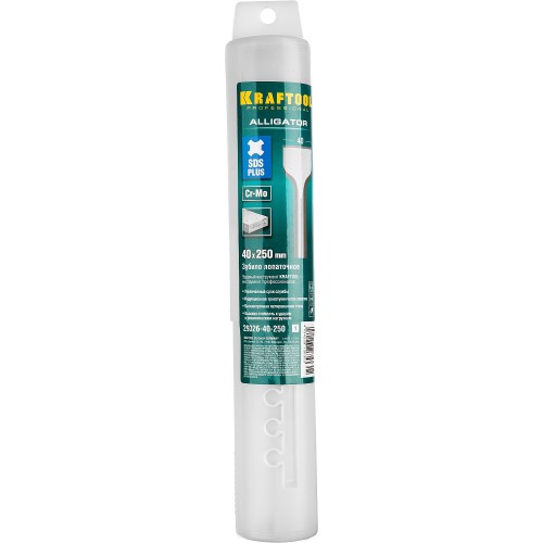 KRAFTOOL ALLIGATOR, 40 х 250 мм, SDS-plus, лопаточное зубило (29326-40-250) KRAFTOOL ALLIGATOR, 40 х 250 мм, SDS-plus, лопаточное зубило (29326-40-250)