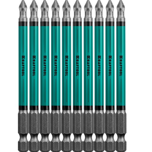 KRAFTOOL Optimum PZ2, 100 мм, 10 шт, биты (26124-2-100-10) KRAFTOOL Optimum PZ2, 100 мм, 10 шт, биты (26124-2-100-10)