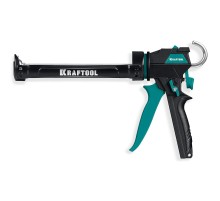KRAFTOOL ULTRA 310 мл, регулировка силы давления, вариативная антикапельная система, усиленный cкелетный поворотный пистолет для герметика (06679)