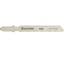 KRAFTOOL T118A, EU-хвост., по металлу HSS, шаг 1.2 мм, 50 мм, 5 шт, полотна для лобзика (159551-1.2-S5)