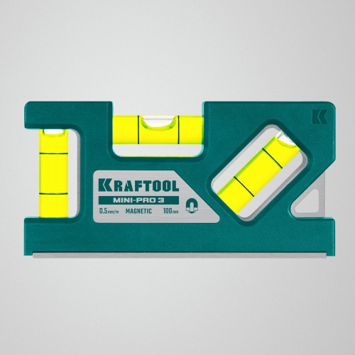 KRAFTOOL Mini-Pro 3, 100 мм, магнитный компактный уровень (34861-010) KRAFTOOL Mini-Pro 3, 100 мм, магнитный компактный уровень (34861-010)