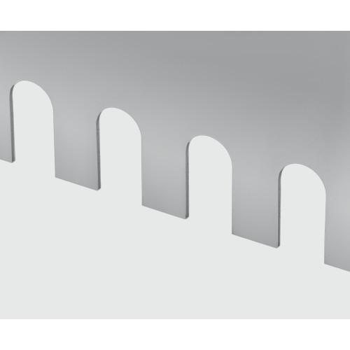 KRAFTOOL BUNKER-4 зуб 8, 10, 12 мм, полукруг 10х20 мм, нерж. сталь, Раздвижная гребенка для плитки (08081)