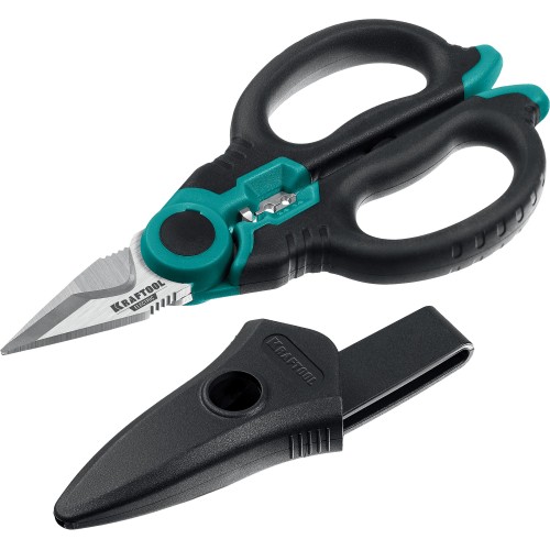 KRAFTOOL ELECTRIC, 4 в 1, 160 мм, с чехлом, ножницы электрика (23356) KRAFTOOL ELECTRIC, 4 в 1, 160 мм, с чехлом, ножницы электрика (23356)