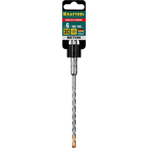 KRAFTOOL Cerazit Carbide, 6 х 160 мм, SDS-plus бур (29320-160-06)
