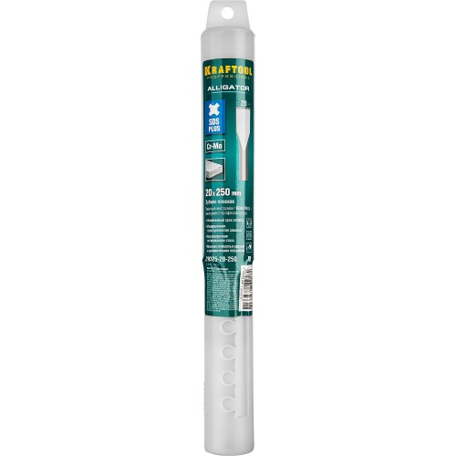 KRAFTOOL ALLIGATOR, 20 х 250 мм, SDS-plus, плоское зубило (29325-20-250) KRAFTOOL ALLIGATOR, 20 х 250 мм, SDS-plus, плоское зубило (29325-20-250)