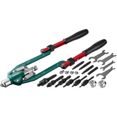 KRAFTOOL Combo3-M12, 3 вида заклёпок, комбинированный складной заклепочник в кейсе (31182)