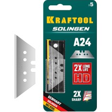 KRAFTOOL Solingen-А24, 5 шт, трапециевидные лезвия (09625-S5)