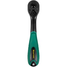 KRAFTOOL 1/4″, 72 зубца, пластиковое покрытие, трещотка для торцовых головок (27796-1/4)
