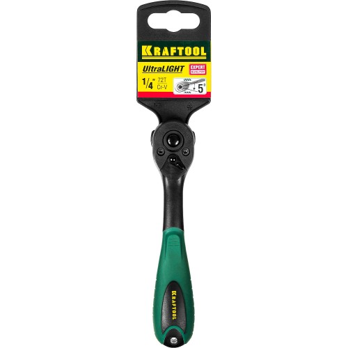 KRAFTOOL 1/4″, 72 зубца, пластиковое покрытие, трещотка для торцовых головок (27796-1/4) KRAFTOOL 1/4″, 72 зубца, пластиковое покрытие, трещотка для торцовых головок (27796-1/4)